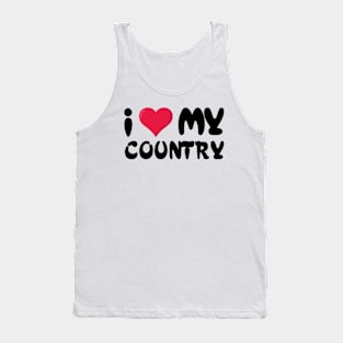 I love my country Tank Top